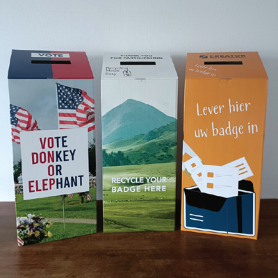 Full colour stembus bedrukt all over foto